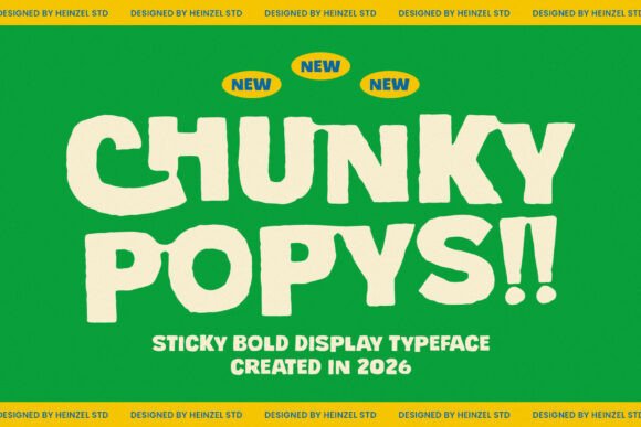 Chunky Popys Font - Featured Image