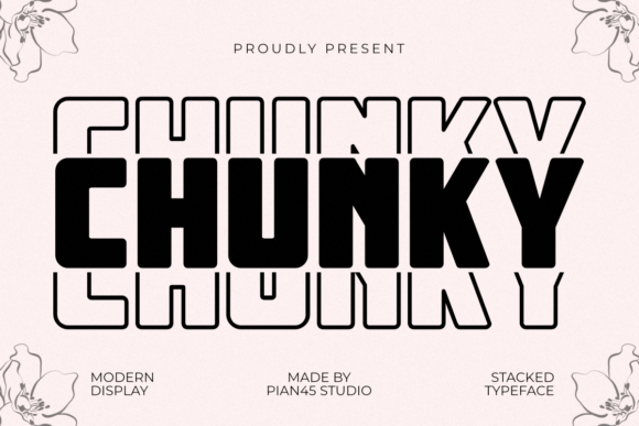 Chunky Stacked Font - Featured Image