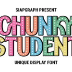 Chunky Student Font - Featured Image