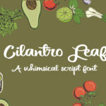 Cilantro Leaf Font - Featured Image