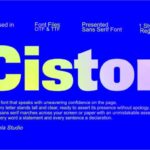 Ciston Font - Featured Image