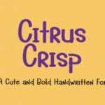 Citrus Crisp Font Font - Featured Image