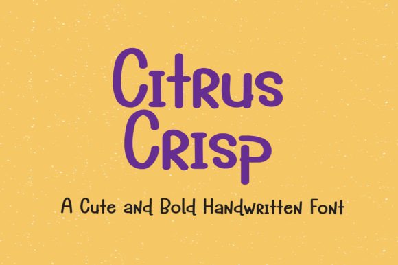 Citrus Crisp Font Font - Featured Image