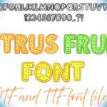 Citrus Fruit Font - Featured Image