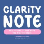 Clarity Note Font - Featured Image
