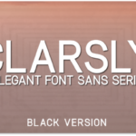 Clarsly Black Font - Featured Image