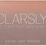 Clarsly Extra Light Font - Featured Image