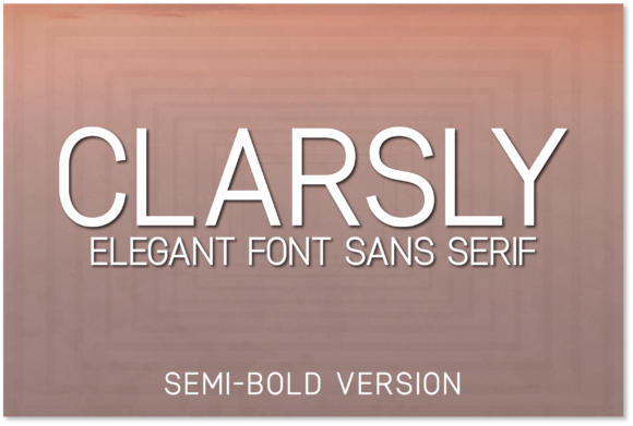 Clarsly Semi-Bold Font - Featured Image