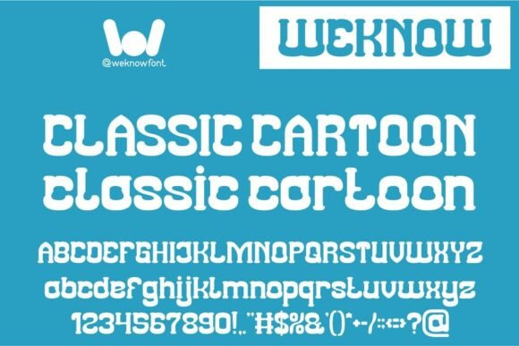 Classic Cartoon Font - Featured Image