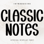 Classic Notes Font - Featured Image