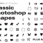 Classic Photoshop Shapes Font - Featured Image