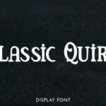 Classic Quirk Font - Featured Image