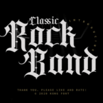 Classic Rock Band Font - Featured Image