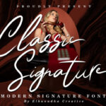 Classic Signature Font - Featured Image