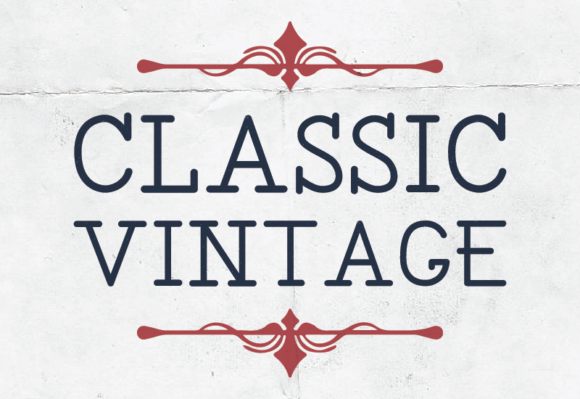 Classic Vintage Font - Featured Image