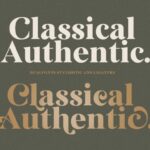 Classical Authentic Font - Featured Image