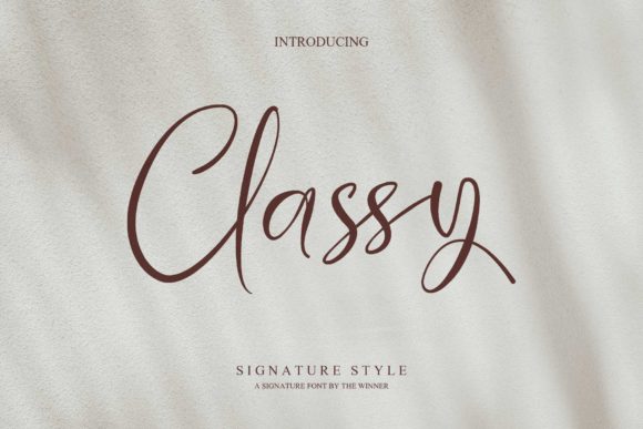 Classy Font - Featured Image