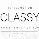Classy Font - Featured Image