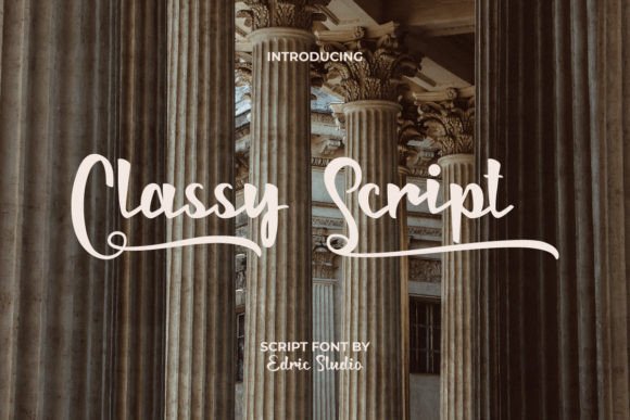 Classy Script Font - Featured Image