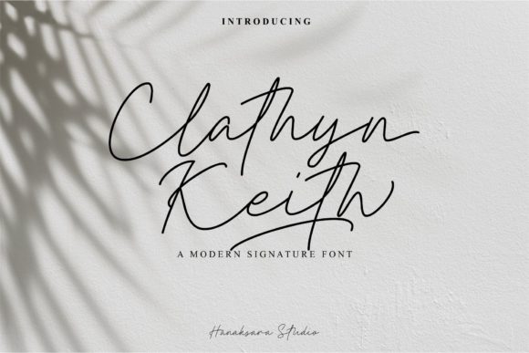 Clathyn Keith Signature Font - Featured Image