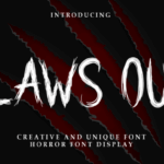 Claws out Font Font - Featured Image
