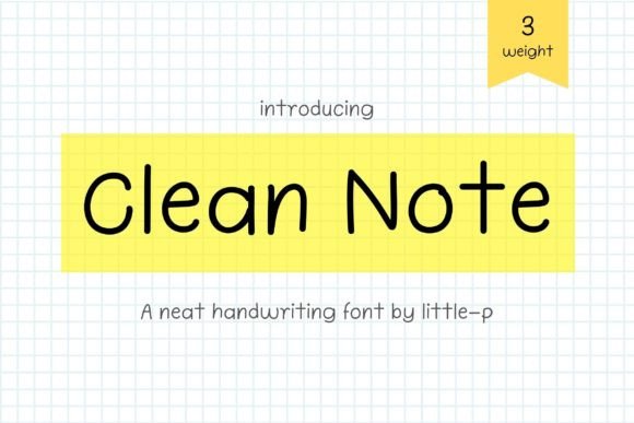 Clean Note Font - Featured Image