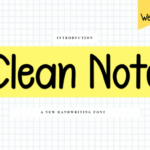 Clean Note Font - Featured Image