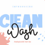 Clean Wash Font - Featured Image