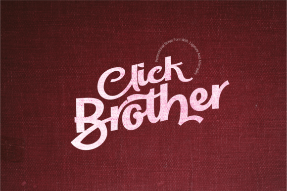 Click Brother Script Font - Featured Image