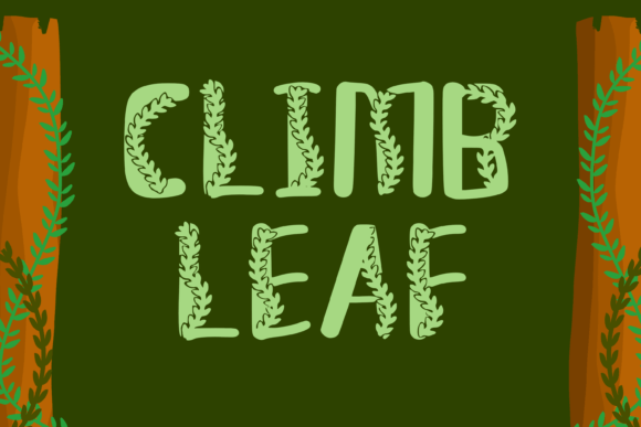 Climb Leaf Font - Featured Image