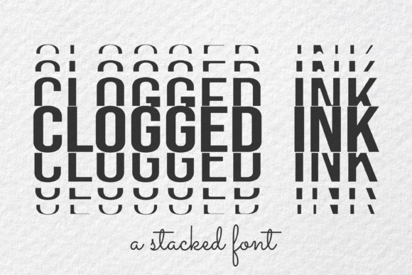 Clogged Ink Font - Featured Image