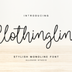 Clothingline Font - Featured Image