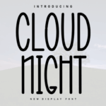 Cloud Night Font - Featured Image