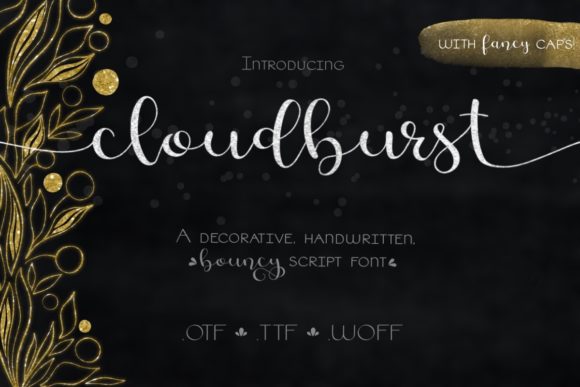Cloudburst Font - Featured Image