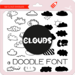 Clouds Dingbats Font - Featured Image