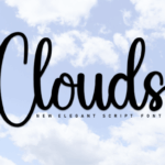 Clouds Font - Featured Image