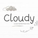Cloudy Font - Featured Image