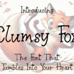 Clumsy Fox Font - Featured Image