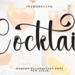 Cocktail Font - Featured Image
