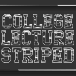 College Lecture Striped Font - Featured Image