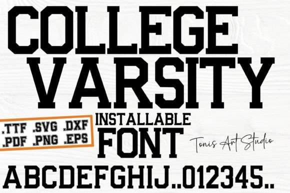 College Varsity Font - Featured Image