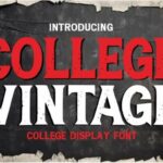College Vintage Font - Featured Image