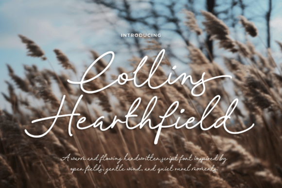 Collins Hearthfield Font - Featured Image