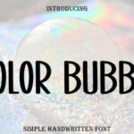 Color Bubble Font - Featured Image