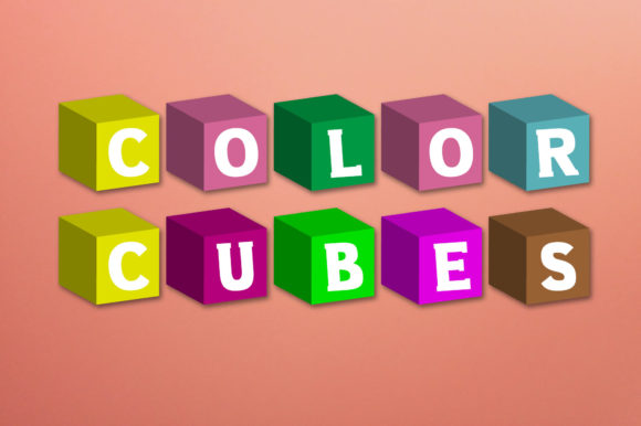 Color Cubes Font - Featured Image