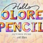 Colored Pencil Font - Featured Image
