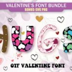 Colorful Valentine Pack Font - Featured Image