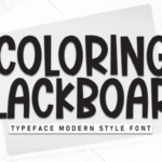 Coloring Blackboard Font - Featured Image