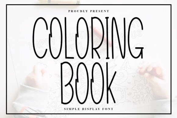 Coloring Book Font - Featured Image