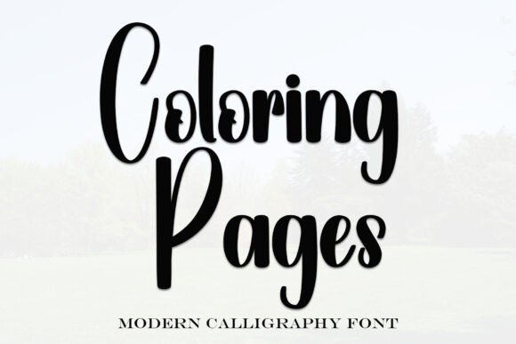 Coloring Pages Font - Featured Image